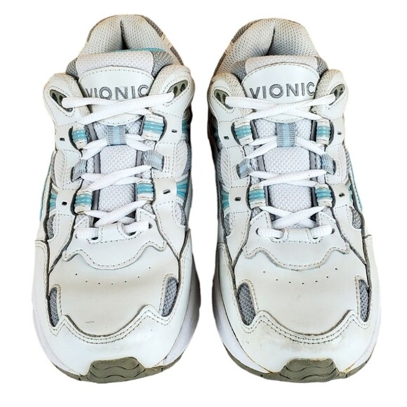 VIONIC Women’s Athletic Sneakers White & Aqua in Size 7 - Picture 2 of 8